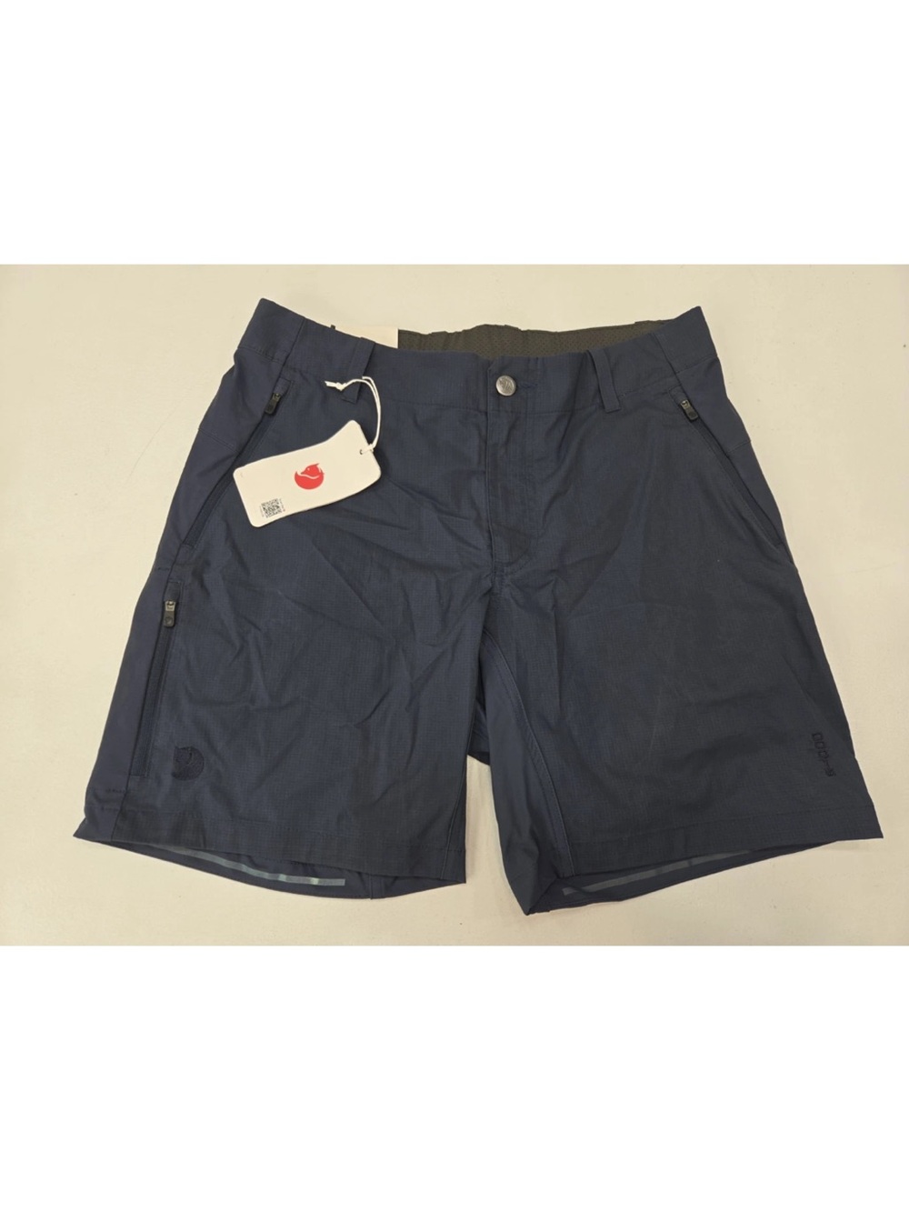 Fjallraven Hoja Hybrid Cycling Shorts Womens Navy Size 6 US / 38 EU NEW